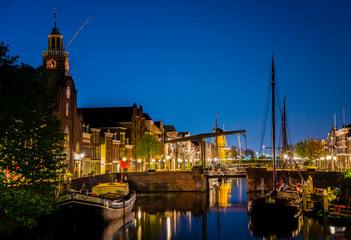 Obraz premium rotterdam at night