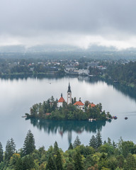 Bled lake in Slovenia