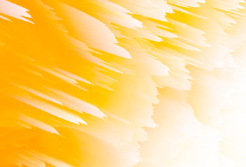 Blurred vivid yellow and orange color 3d background. As if gentle evening clouds color the sunset.