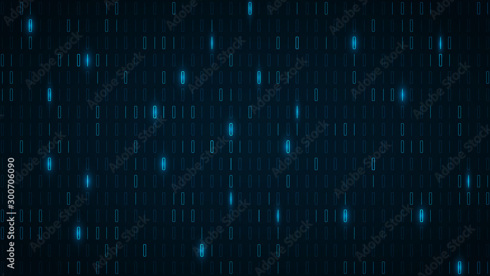 Poster binary server analysis technology background,blue abstract technology background,big data analysis s