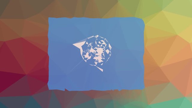 un fade techno tessellating looping moving triangles