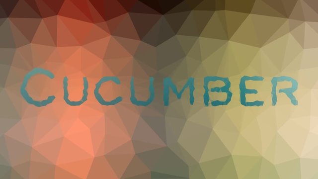 Cucumber appearing techno tessellating looping animated polygons