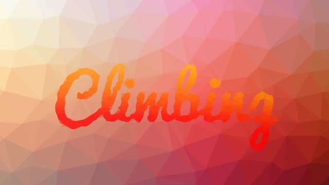 Climbing fade techno tessellated looping animated polygons