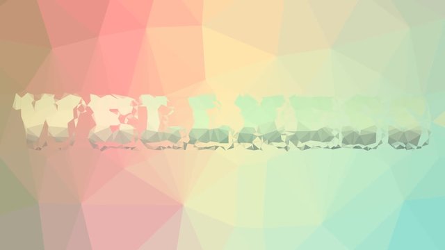 Wellness appearing techno tessellated looping moving triangles