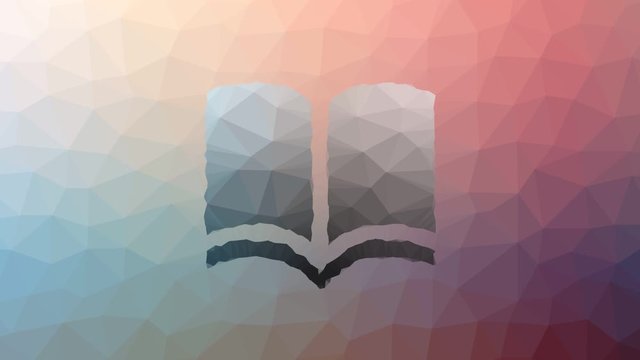 book read fade modern tessellated looping moving polygons