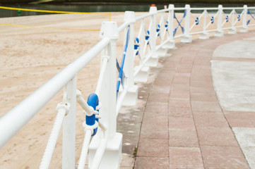 railing on a promenade