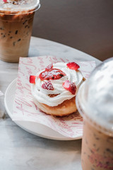 cake and coffee