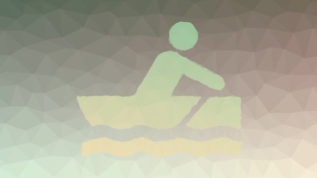 rowboat dissolving techno tessellated looping pulsing triangles