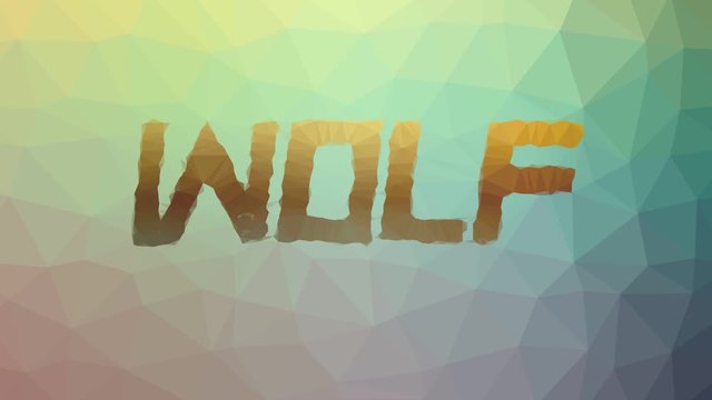 Wolf fade techno tessellating looping moving polygons