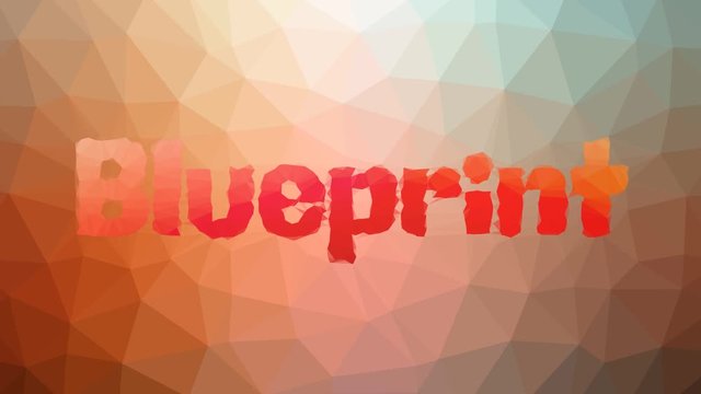 Blueprint fade interesting tessellating looping pulsing polygons