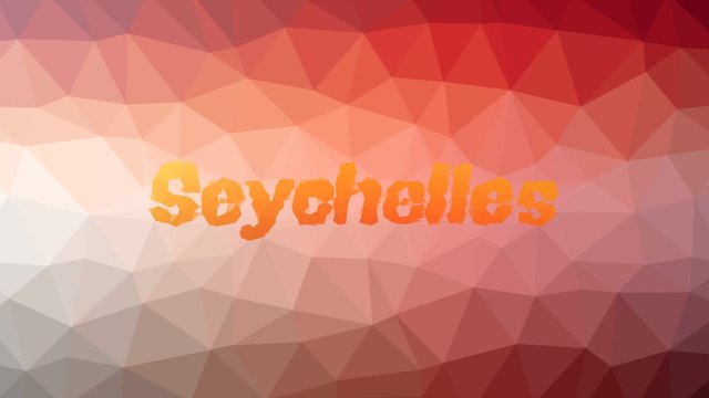 Seychelles dissolving techno tessellating looping animated polygons
