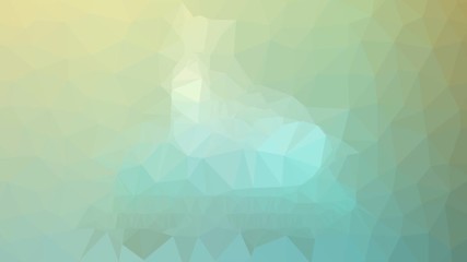 snowmobile trail appearing technological tessellated looping pulsing polygons