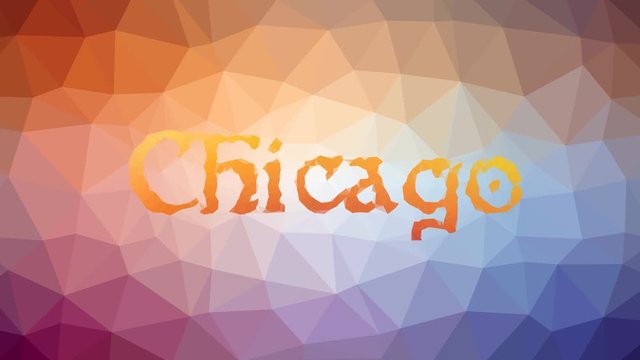 Chicago dissolving techno tessellating looping animated triangles