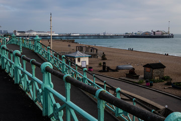 Obraz premium Brighton beach and pier, East Sussex, England