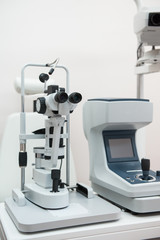 Modern medical equipment in the ophthalmology office