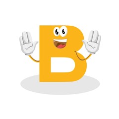 Logo Icon Letter B. Initial letter B Design Smile vector.