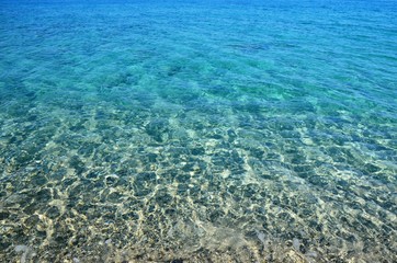 turquoise Ionian Sea water, Porto katsiki beach on Lefkada Island, Greece. Beautiful landscape.