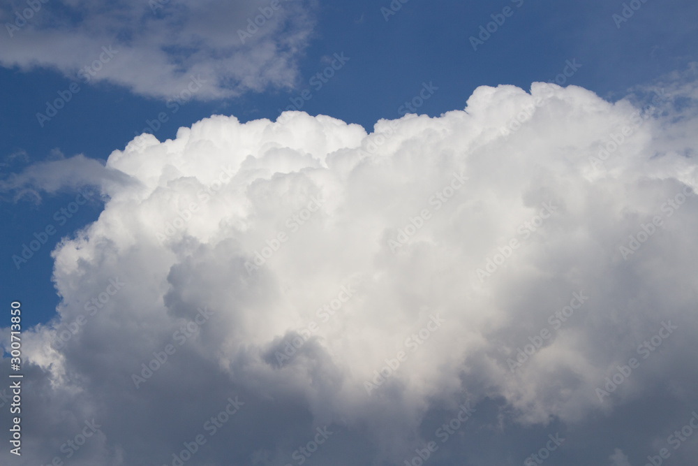 Wall mural view of the blue sky with clouds