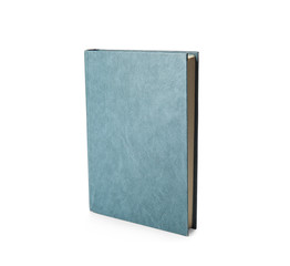 Naklejka premium Book with blank cover on white background