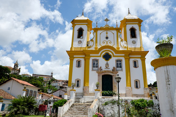 The Igreja Nossa Senhora da Conceição church in Ouro Preto