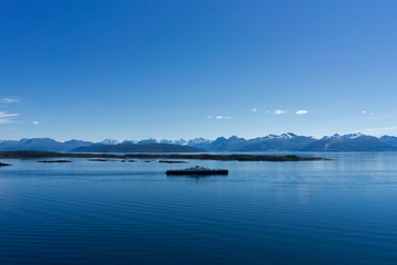 Ferry across the Molde Fjord, Norway.