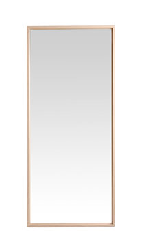 Beautiful large mirror isolated on white. Home decor