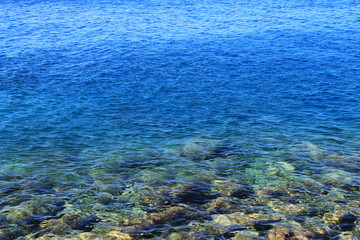 Surface of blue Adriatic sea