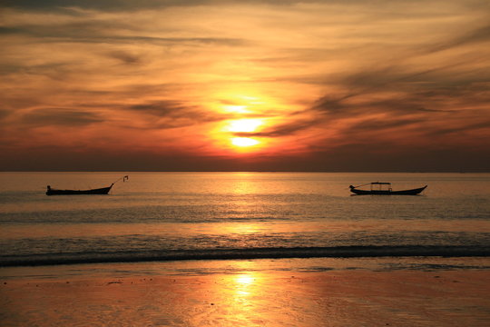 Sunset at Ngapali Beach (Myanmar)