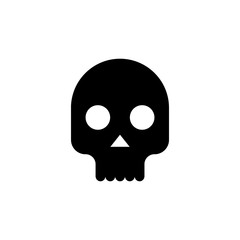 Halloween Skull Silhouette Icon On A White Background - 300723290