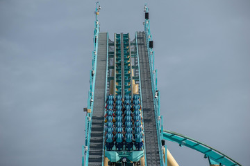 People having fun terrific rollercoaster 18