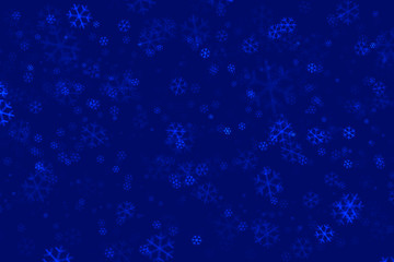 blue background with stars and snowflakes
