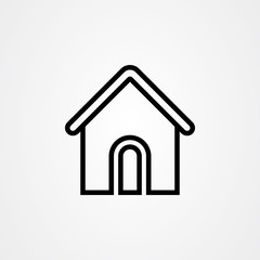 House icon. home symbol. simple flat vector illustration