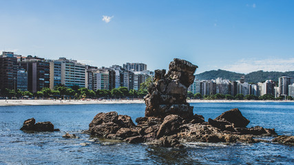 Recorte da Praia de Icaraí em Niterói, Rio de Janeiro, Brasil