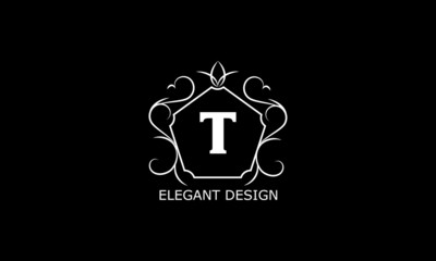 Elegant luxury logo template with letter X. Vector illustration for restaurant, royalty, boutique, cafe, hotel, heraldic, jewelry, fashion and more.