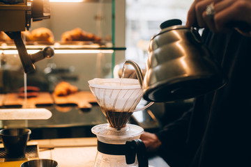 Coffee cafe barista apron brew concept