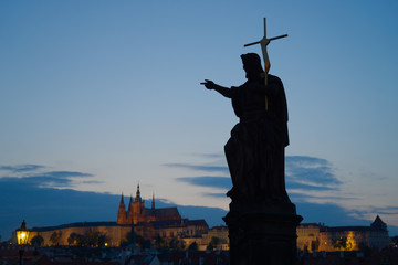 Naklejka premium Statue Prague