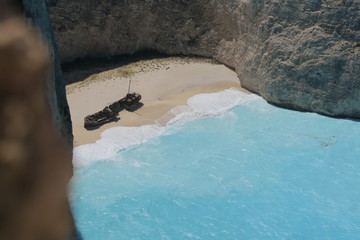 Navagio Beach or Shipwreck beach (Shipwreck bay), Zakynthos, Greece