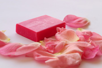 Rose scented soap