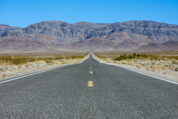 Naklejka premium Desert Road - Old Spanish Trail