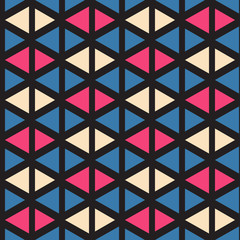 Seamless pattern with alternate triangles.