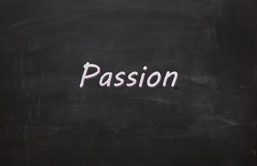 the word on blackboard