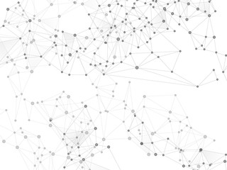 Gometric plexus structure cybernetic concept.