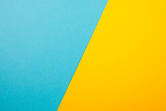 abstract colored paper blue yellow background