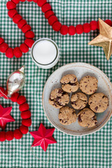 Plate of Chocolate Chip Cookies