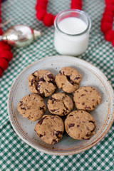 Plate of Chocolate Chip Cookies