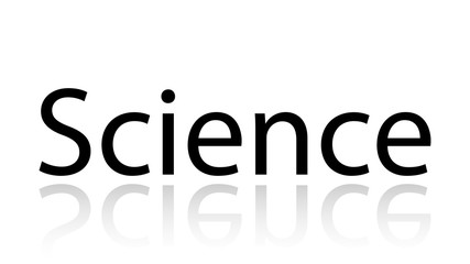 Science word vector design. Science word isolated