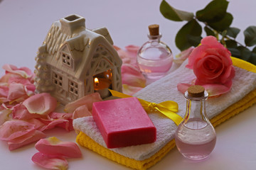 rose scented soap