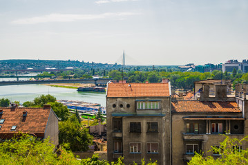 Belgrade, Serbia: Kalemegdan Park on the confluence of the River Sava and Danube.