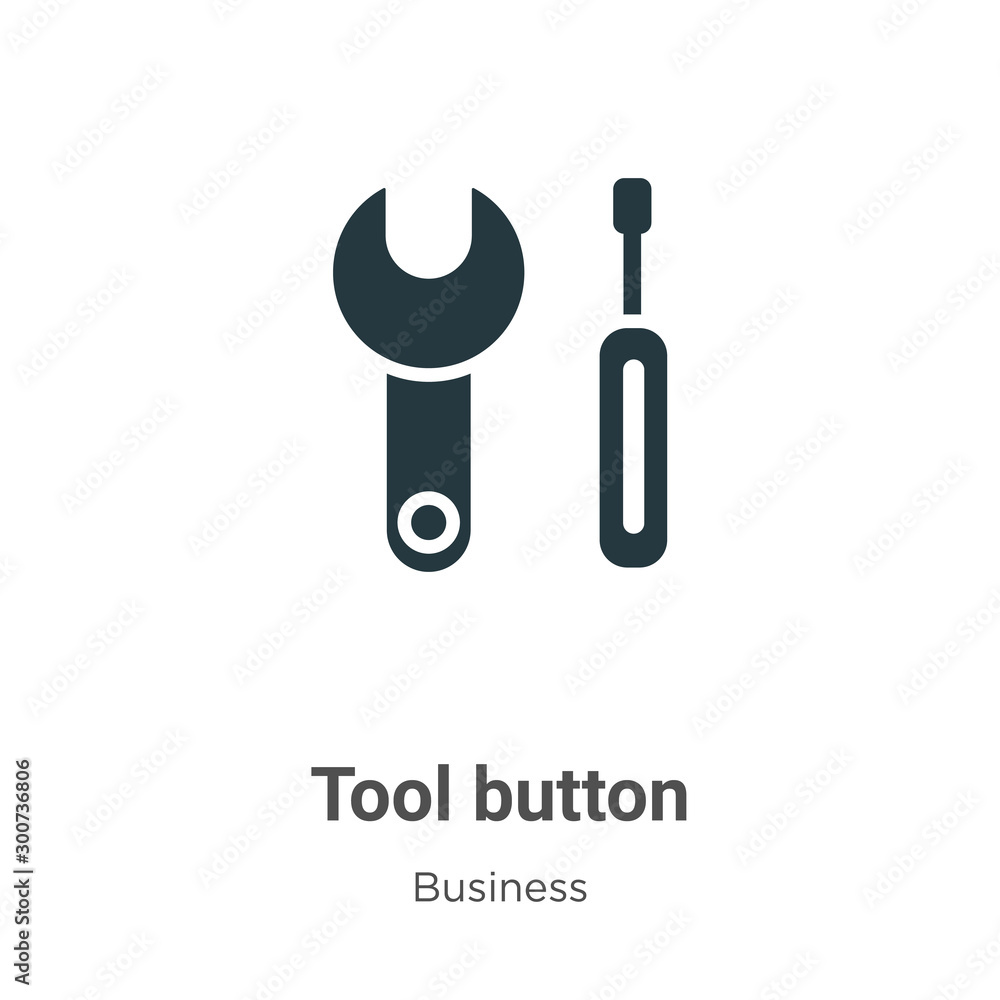 Poster tool button vector icon on white background. flat vector tool button icon symbol sign from modern bu