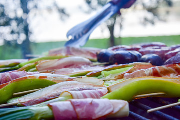 Barbecue in Calafquen lake, Chile